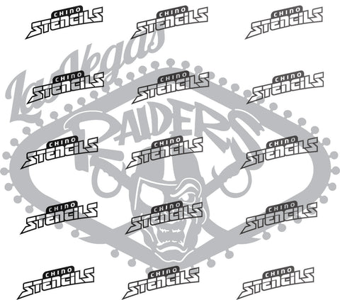 Football Vegas Raiders  # 1349 C art stencil / template