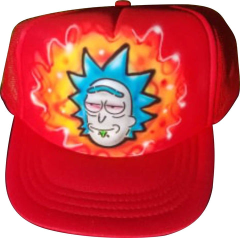 Rick (Schwifty) # 1475 Hat airbrush art stencil hobby template Fan art gift