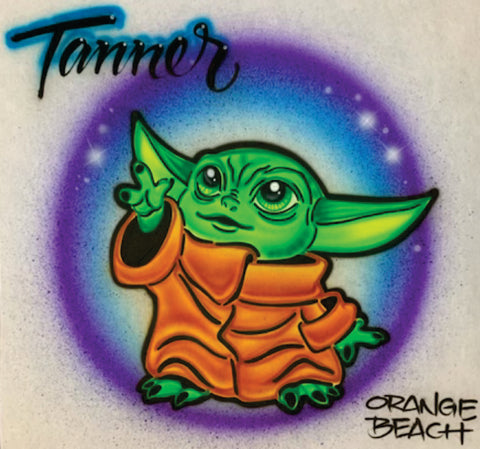 Star Wars # 1907 Baby Yoda 2 art stencil