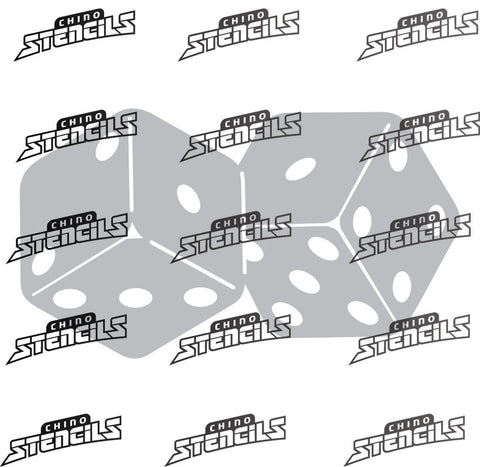 Dice ( Urban )  # 3034 art stencil / template