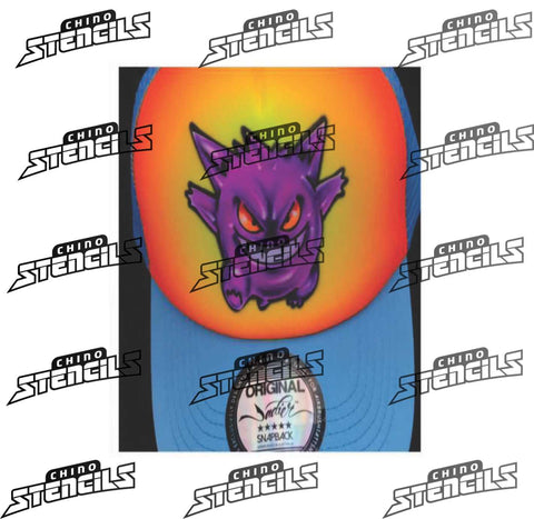 Pokemon Gengar #3041  art stencil / template