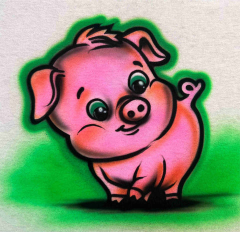 Farm Animals Pig (2) # 3043 art stencil / template