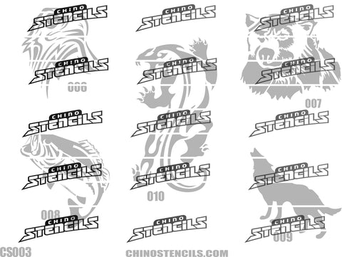 Airbrush Tattoo Stencils Set CS003 # 3145