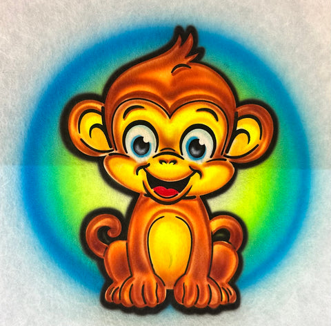 Animal Monkey  # 3018 art stencil / template