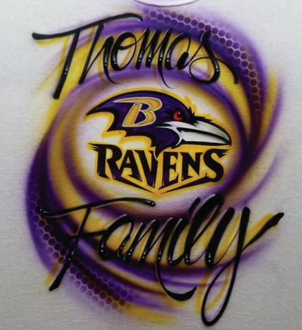 Football Ravens B  # 584 art stencil