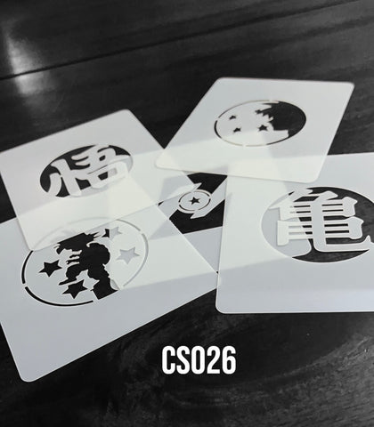 3219 Airbrush Tattoo Stencils Set CS026